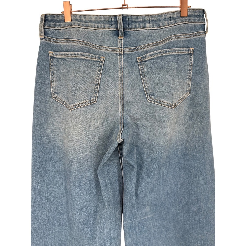 NYDJ Women's Teresa Wide Leg Jeans Water Canyon Blue Wash Denim Size 8 Boho - Picture 8 of 12